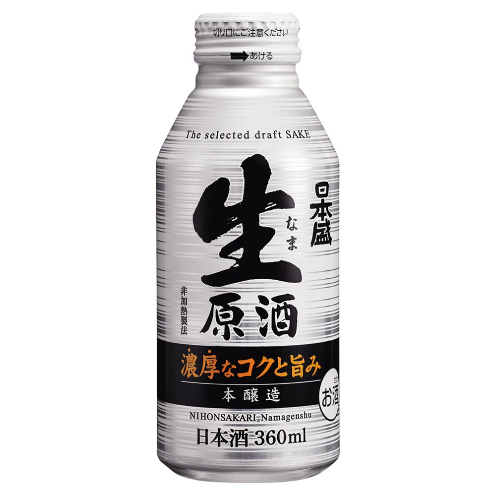 日本盛 生原酒 360mlボトル缶