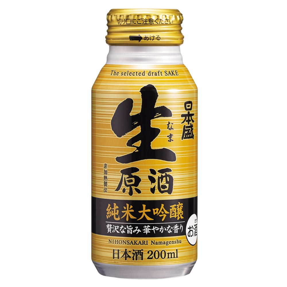 日本盛 生原酒 純米大吟醸 200mlボトル缶