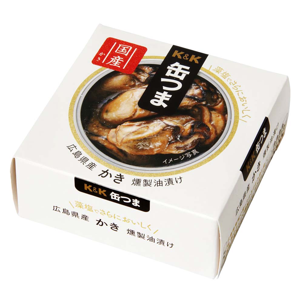 K＆K缶つま 広島県産かき燻製油漬け