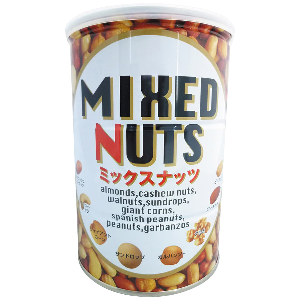 なるみ物産 ミックスナッツ缶 355g