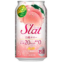 アサヒ Slat（すらっと） 白桃サワー 350ml