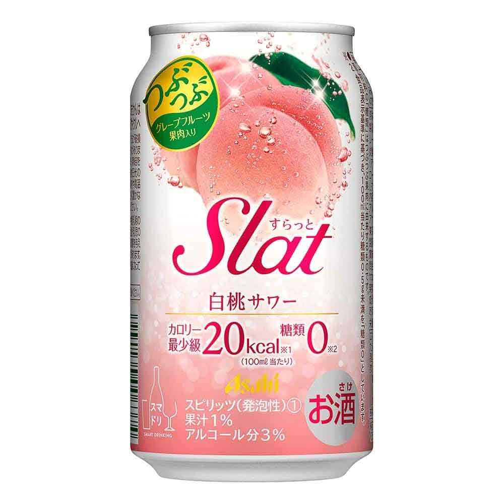 アサヒ Slat（すらっと） 白桃サワー 350ml缶