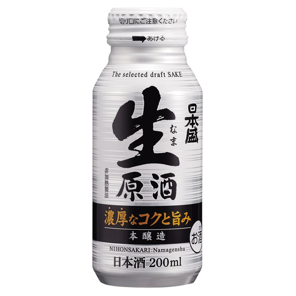 日本盛 生原酒ボトル缶 200ml