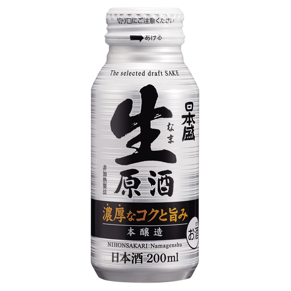 日本盛 生原酒 200mlボトル缶