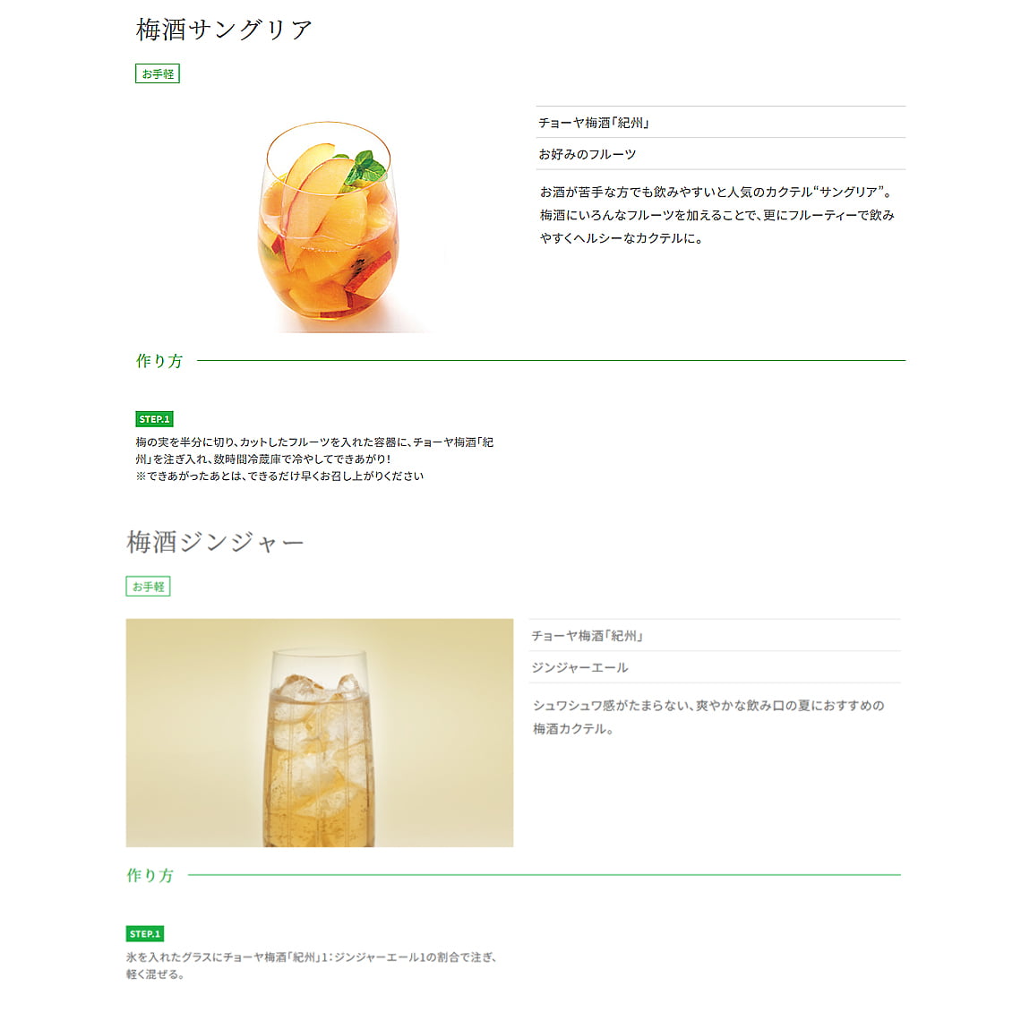 チョーヤ 梅酒 紀州 1L