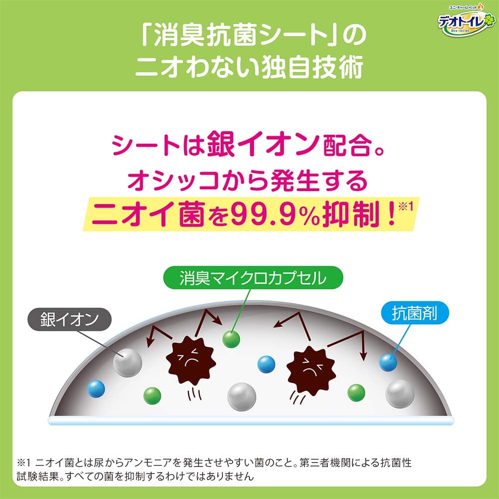 〔ペット用〕デオトイレ 消臭・抗菌シート 10枚