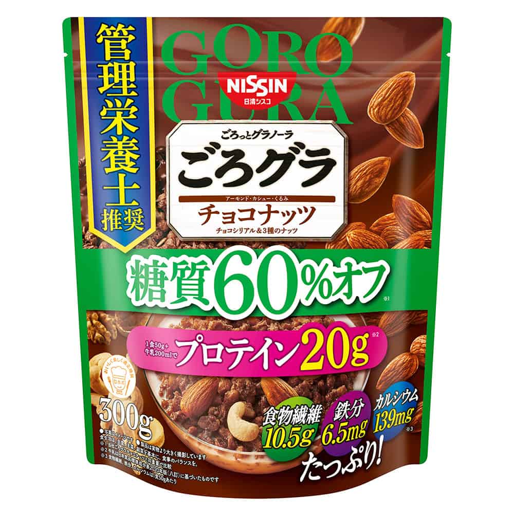 日清シスコ ごろグラ 糖質60％オフチョコナッツ 300g