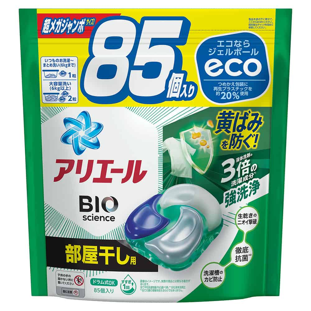 詰替 P＆G アリエール ジェルボール4D 部屋干し用 超メガジャンボ ...