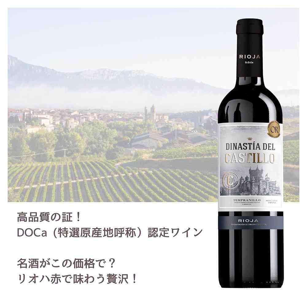 ボデガス コルセル ディナスティア デル カスティーリョ DOCa リオハレッド 750ml