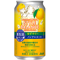 アサヒ スタイルバランスプラス 食生活サポート ゆずサワー 350ml