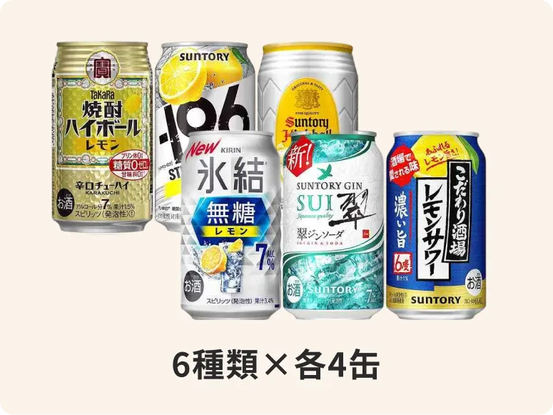 チューハイ・ハイボール6種類アソートセット